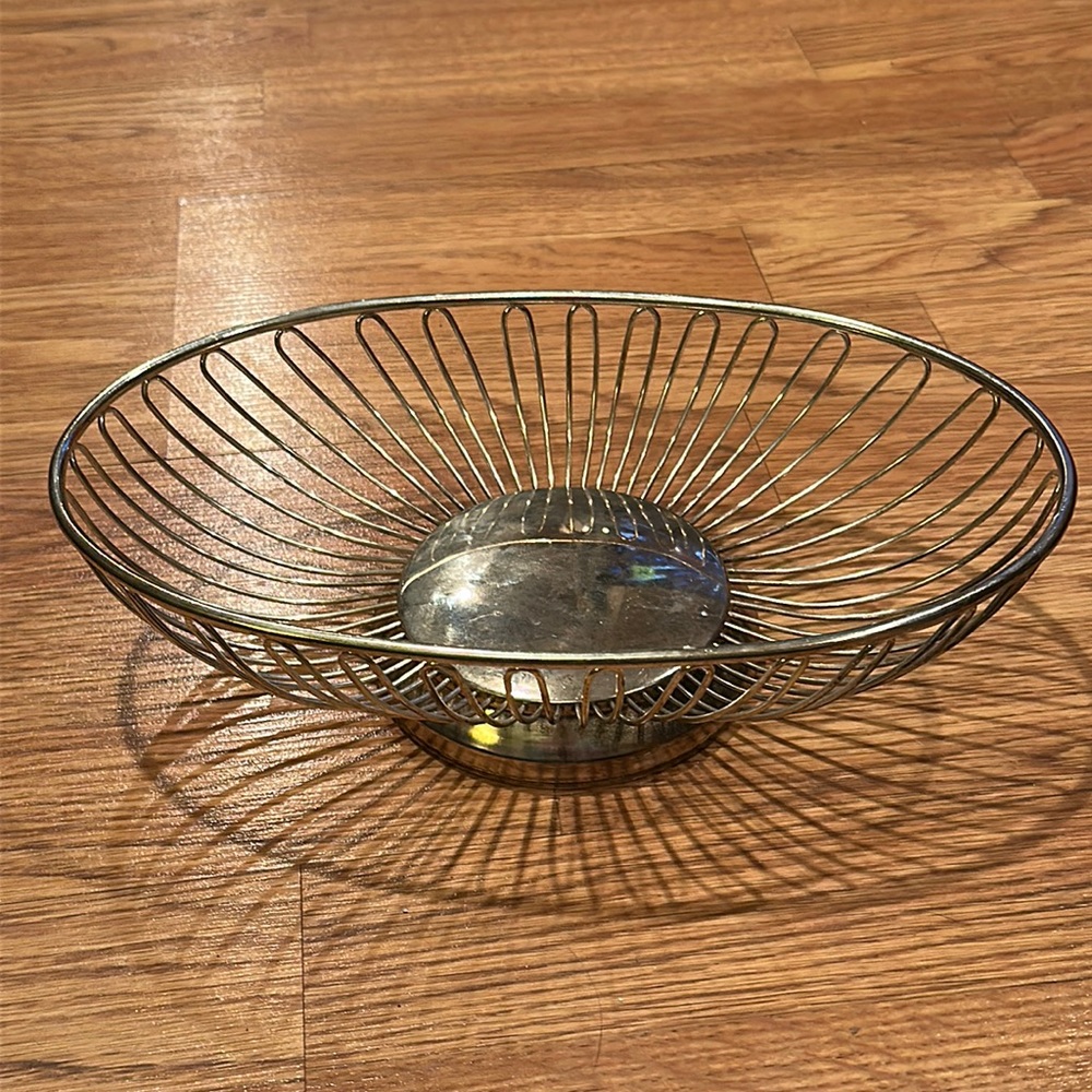Vintage Silver Plated Basket - MCM